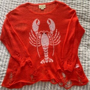 Wildfox White Label Lobster Sweater NWOT